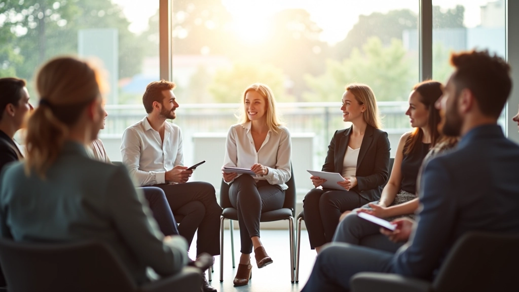Teilnehmer in einem Energiemanagement-Workshop beim aktiven Lernen